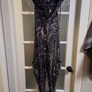 Idis Women's Black and Grey Jumpsuit